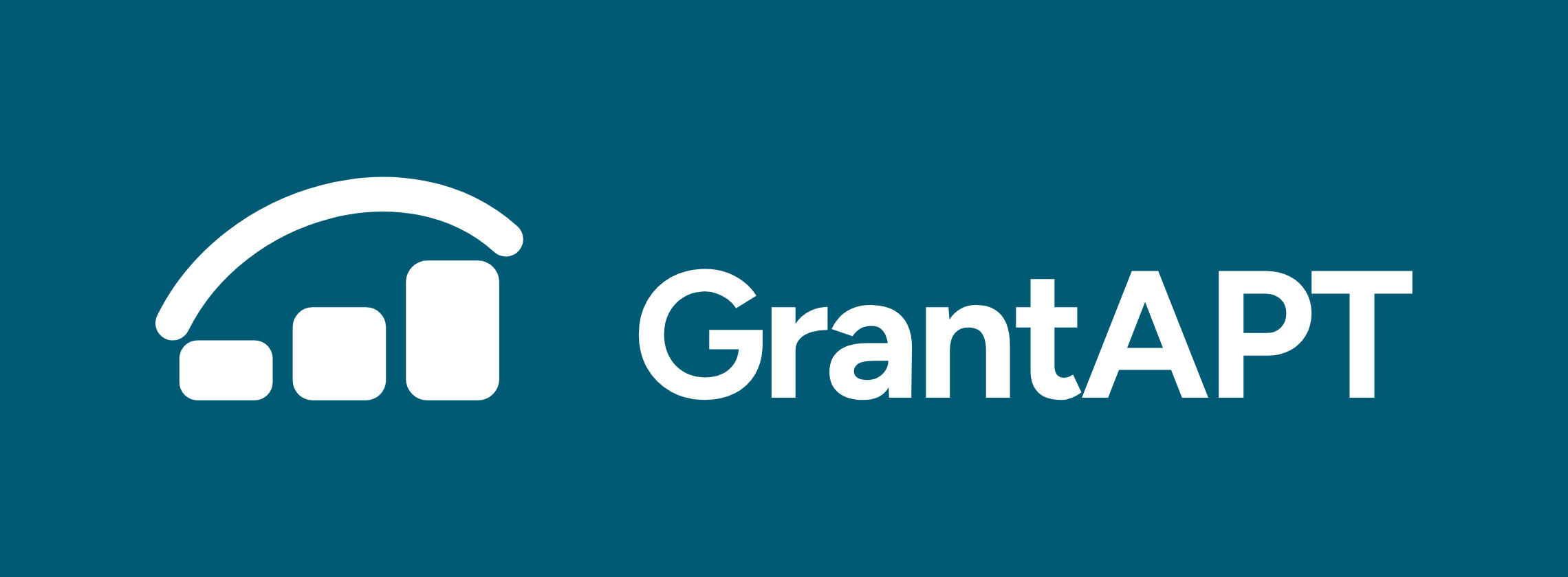 GrantAPT logo on a color field on a light background